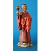 figurine tibet choden boy prayer wheecotib002