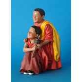 figurine tibet cimbazonpa boys prayer wheetib003