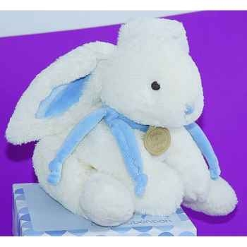 Doudou et Compagnie Doudou Lapin bonbon range pyjama+coffre - bleu -1244