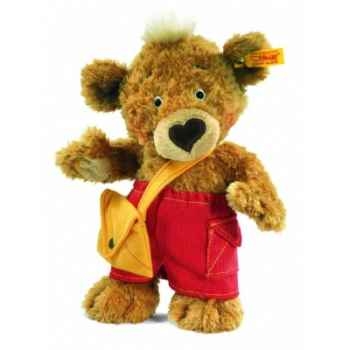 Peluche steiff ours teddy knopf, brun doré -014444