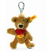 peluche steiff porte cles ours teddy knopf brun dore 014475