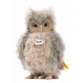 peluche steiff chouette wittie grise brune 033315