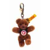 peluche steiff porte cles ours teddy mini rouge brun 039003