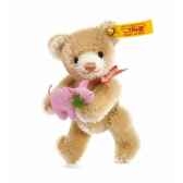 peluche steiff ours teddy miniature porte bonheur beige 039836