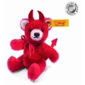 peluche steiff ours teddy miniature diablotin rouge 039843