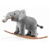 peluche steiff elephant a bascule trampili gris 048944