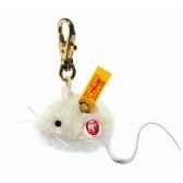 peluche steiff porte cles souris peky blanche 056161