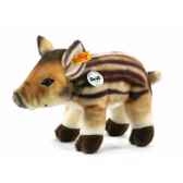 peluche steiff marcassin wutzi brun clair raye 072277