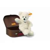 peluche steiff ours teddy lotte dans sa valise blanc 111464