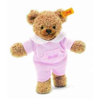 Peluche steiff ours dors bien, rose -237102