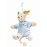 peluche steiff souris sniffy avec boite a musique bleue 237652