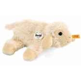 peluche steiff petit floppy de steiff agneau linda blanc laineux 281006