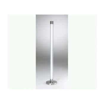 La boutique - lampadaire neon en inox et verre tube g13 - 58 watts LN164