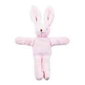 lapin 16 cm peluche rose trousselier 765 69