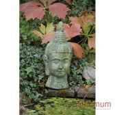 old terra buddha sujet tete de buddha en terre cuite moussee intermas 180722