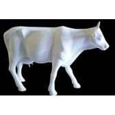 figurine vache cow white 32cm art in the city 80600