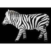 figurine vache zebra 15cm art in the city 80831