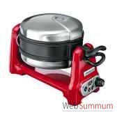 kitchenaid gaufrier 1200 w rouge artisan 000643