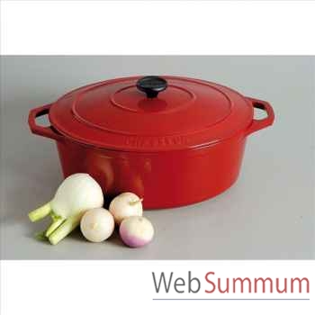 Chasseur cocotte en fonte ovale 33 cm -317614