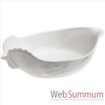 Revol plat à volaille 34 cm blanc - happy cuisine -000933