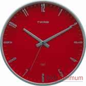 twins pendule ronde 31 cm rouge 003244