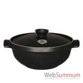 emile henry faitout risotto 25 cm noir flame 004290