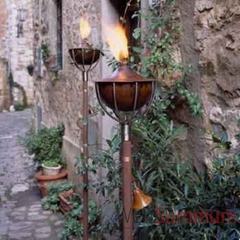 2 Lampes à huile Roma cuivre Aristo - 824608