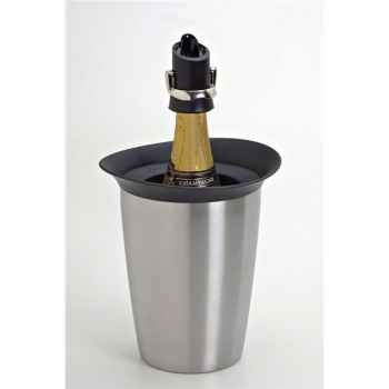 Vacuvin champagne set: rafraichisseur, bouchon verseur pour champagne, pince -006831