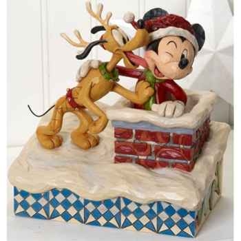 Up on the rooftop (mickey mouse & pluto)  Figurines Disney Collection -4023543