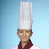 toques de chef de cuisine en vallon de pp 30 cm blanc toscana ajustable lis papstar 12251