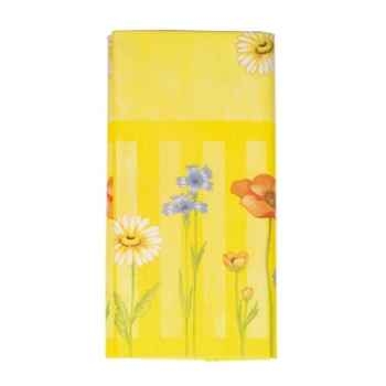 Nappe, aspect textile, airlaid 120 cm x 180 cm "série sur les fleurs" laqué papstar -16188