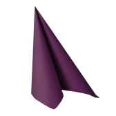 serviettes royacollection pliage 1 4 40 cm x 40 cm violet papstar 10820