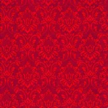 Serviettes, 3 plis pliage 1/4 33 cm x 33 cm rouge "ornament" papstar -19814