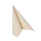 serviettes royacollection pliage 1 4 33 cm x 33 cm champagne papstar 11252