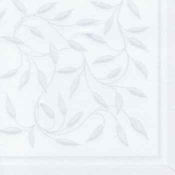 Serviettes \"royal collection\" pliage 1/4 40 cm x 40 cm blanc \"new mediterran\" papstar -16930