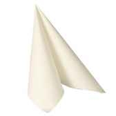 serviettes royacollection pliage 1 4 48 cm x 48 cm blanc papstar 11577