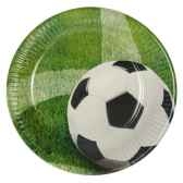 assiettes carton rond o 23 cm footbalpapstar 81637