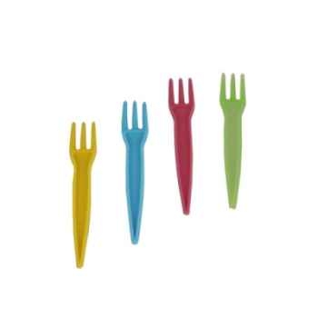 Fourchettes à frites, ps 8,5 cm couleurs assorties papstar -12631