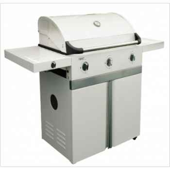 Barbecue gaz americain evho 3 blanc Cookingarden -AM003SBB