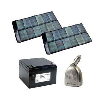 Panneau 62w + batterie + 230v Solariflex -KIT62-LIFEPO4-230V