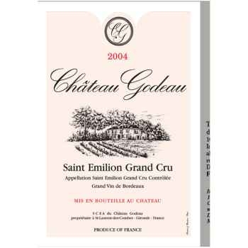 Torchon imprimé Château Godeau-Saint - Emilion- 1005