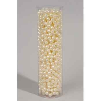 Guirlande de perles plastique crème Kaemingk -567