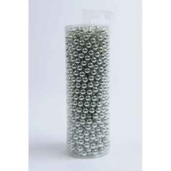 Guirlande de perles plastique menthe blanche Kaemingk -649