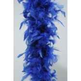 guirlande de plumes 184cm bleu de cobalt kaemingk 729231