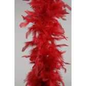 guirlande de plumes 184cm rouge kaemingk 729756