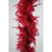 guirlande de plumes 184cm bordeaux kaemingk 729818