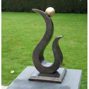 Sculpture moderne \"dew drop\" -AN0816BR-BI