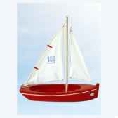 barque en bois rouge plate 32 cm tirot