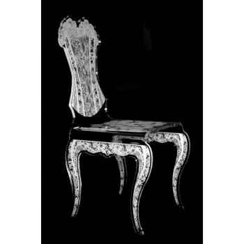 Chaise eman pétales blanches Acrila -Acrila175