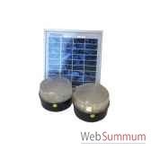 kit solaire 3w 2 lampes soltys solariflex sol2e